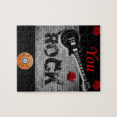 you rock red guitar kids jigsawパズル ジグソーパズル (横)