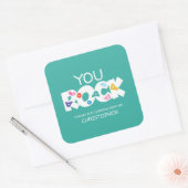 You Rock Rock登山Thank Youステッカー スクエアシール (封筒)