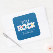 You Rock Rock登山Thank Youステッカー スクエアシール (封筒)