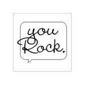 You Rock Speech Bubble Rubber Art Stamp ラバースタンプ (インプリント)