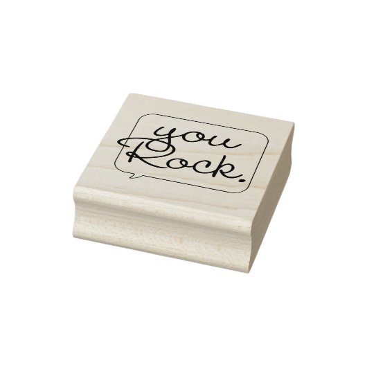 You Rock Speech Bubble Rubber Art Stamp ラバースタンプ (スタンプ)