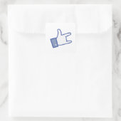 You Rock thumb Rock and RollアイコンのようなFacebook スクエアシール (バッグ)