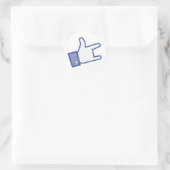 You Rock thumb Rock and RollアイコンのようなFacebook ラウンドシール (バッグ)