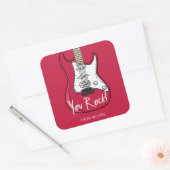 You Rock Valentine's Dayスタンプ スクエアシール (封筒)