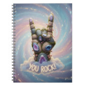 You Rock - Whimsical designed Spiral notebook ノートブック (正面)