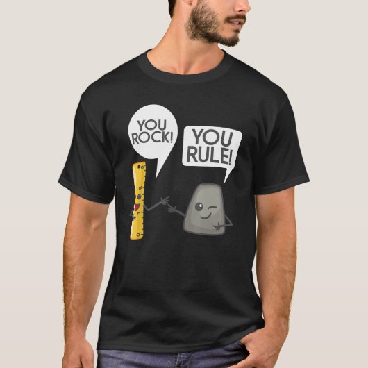 You Rock You Rule Shirt - Cute 素晴らし Rocker and Ru Tシャツ (正面)