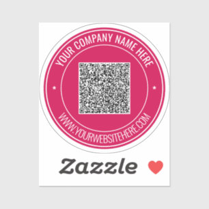 You rQRコードとカスタム文字ステッカー色を選択 シール