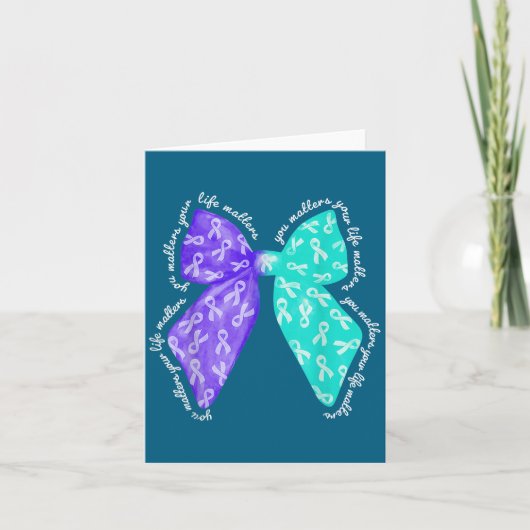 You S Your Life S Suicide Prevention Awareness  カード (正面)