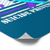 You Semi Colon 988 Suicide Prevention Awareness  ポスター (角)