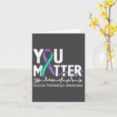 You Semicolon Suicide Prevention Awareness Week  カード (黄色い花)