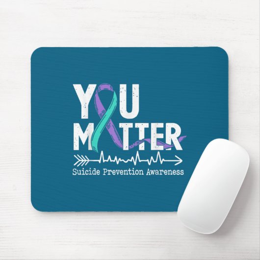 You Semicolon Suicide Prevention Awareness Week  マウスパッド (マウス)