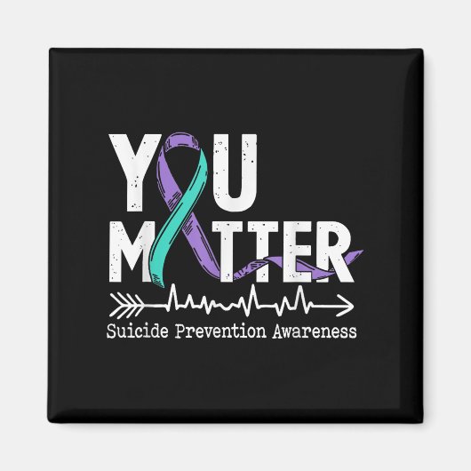 You Semicolon Suicide Prevention Awareness Week  マグネット (正面)