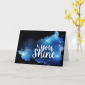 You Shine折り畳みグリーティングカード カード (黄色い花)