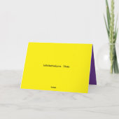 You Shine Valentine Greeting Card カード (裏面)