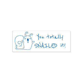 YOU SNAILEDかわいい先生スタンプ セルフインキングスタンプ
