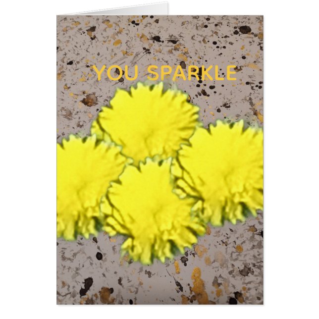 You Sparkle Confetti Encouragement Card (正面)
