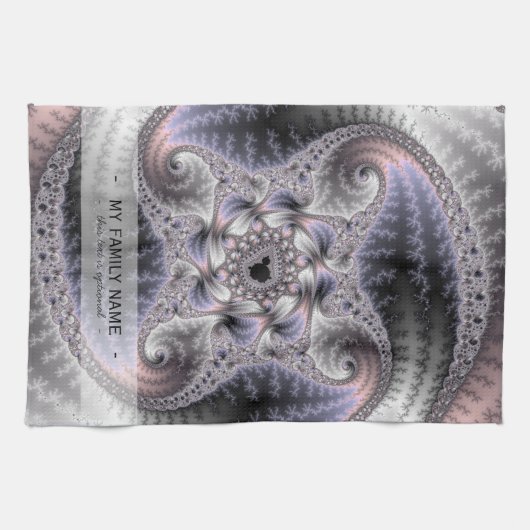 You Spin Me Round - Fractal Art キッチンタオル (横)