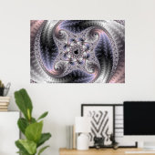 You Spin Me Round - Fractal Art ポスター (ホームオフィス)