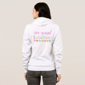You Spread Sweetness – Cute Pastel Quote Design fo パーカ (裏面フル)