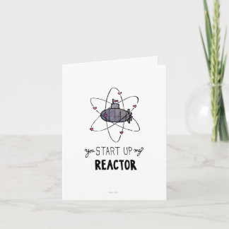 You Start Up My Reactor - Submarine Note Card カード