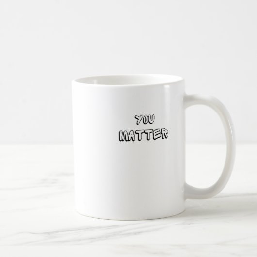 You - Statement はっきりした Art」ステッカー コーヒーマグカップ (右)