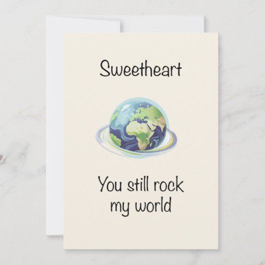 You Still Rock My World Valentine Postcard シーズンカード (正面)