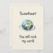 You Still Rock My World Valentine Postcard シーズンカード (正面/裏面)