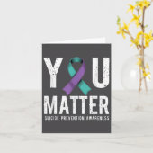 You Suicide Prevention Awareness  カード (黄色い花)