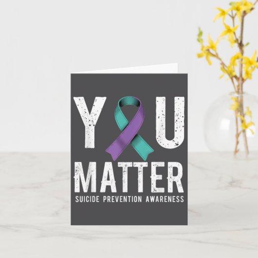 You Suicide Prevention Awareness カード (黄色い花)