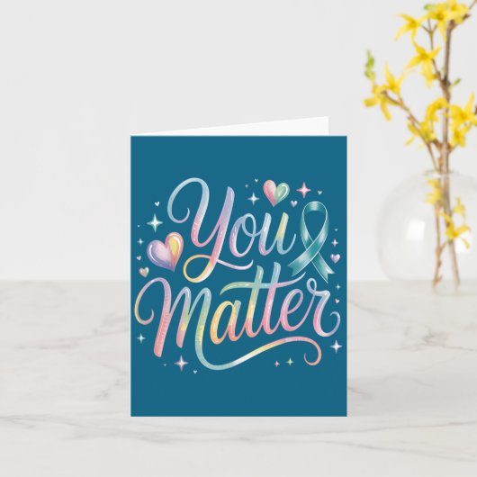 You Suicide Prevention Awareness カード (黄色い花)