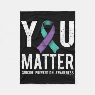 You Suicide Prevention Awareness  フリースブランケット