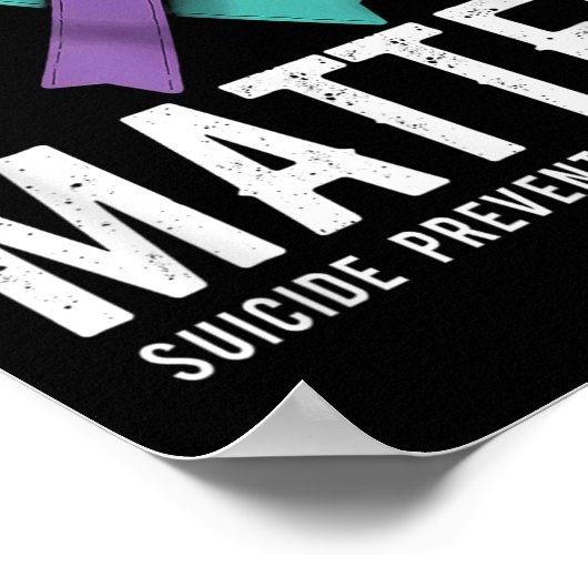 You Suicide Prevention Awareness  ポスター (角)