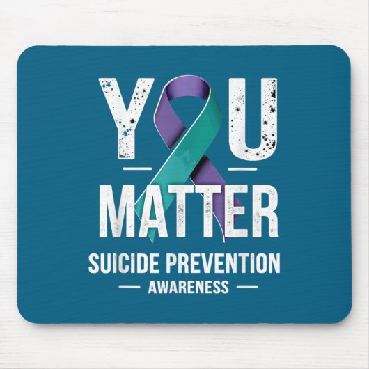 You Suicide Prevention Awareness マウスパッド (正面)