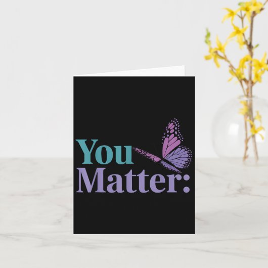 You Suicide Prevention Awareness Mental Health  カード (黄色い花)