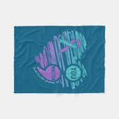 You Suicide Prevention Awareness Semicolon Suprt  フリースブランケット (正面(横))