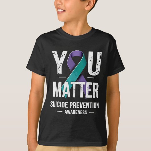 You Suicide Prevention Awareness  Tシャツ (正面)