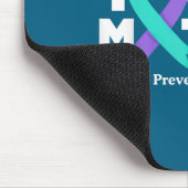 You Suicide Prevention Awareness Teal & Purple マウスパッド (コーナー)