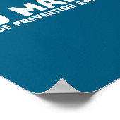 You Suicide Prevention Awareness Teal Purple ポスター (角)