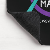 You Suicide Prevention Awareness Teal Purple Hand  マウスパッド (コーナー)