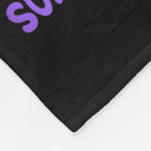 You Suicide Prevention Awareness Teal Purple Ribbo フリースブランケット (角)