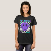 You Suicide Prevention Awareness Teal Purple Ribbo Tシャツ (正面フル)