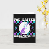 You Suicide Prevention Awareness Women  カード (黄色い花)