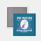 You Suicide Prevention Awareness Women マグネット (正面/裏面)