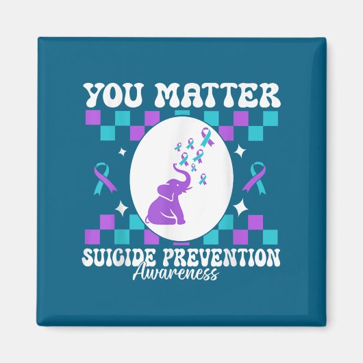 You Suicide Prevention Awareness Women マグネット (正面)