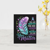 You Suicide Prevention Mental Health Awareness カード (黄色い花)