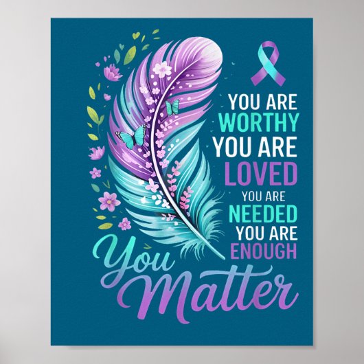 You Suicide Prevention Mental Health Awareness ポスター (正面)