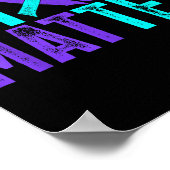 You - Suicide Prevention Teal Purple Awareness Rib ポスター (角)