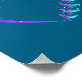 You Suicide Prevention Teal Purple Awareness Ribbo ポスター (角)