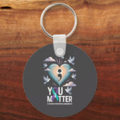 You Suicide Prevention Week Mental Health Awarenes キーホルダー (正面)