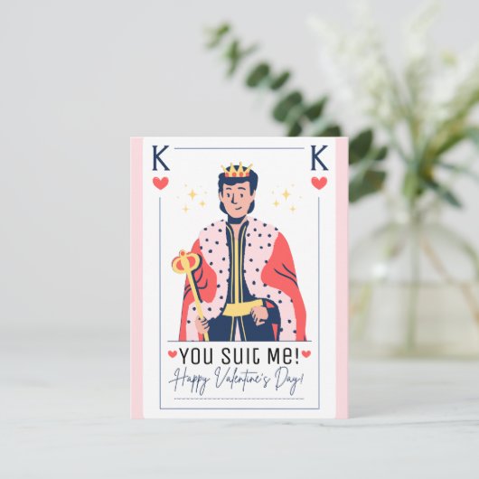 You Suit Me King of Hearts Valentine ノートカード (スタンド正面)